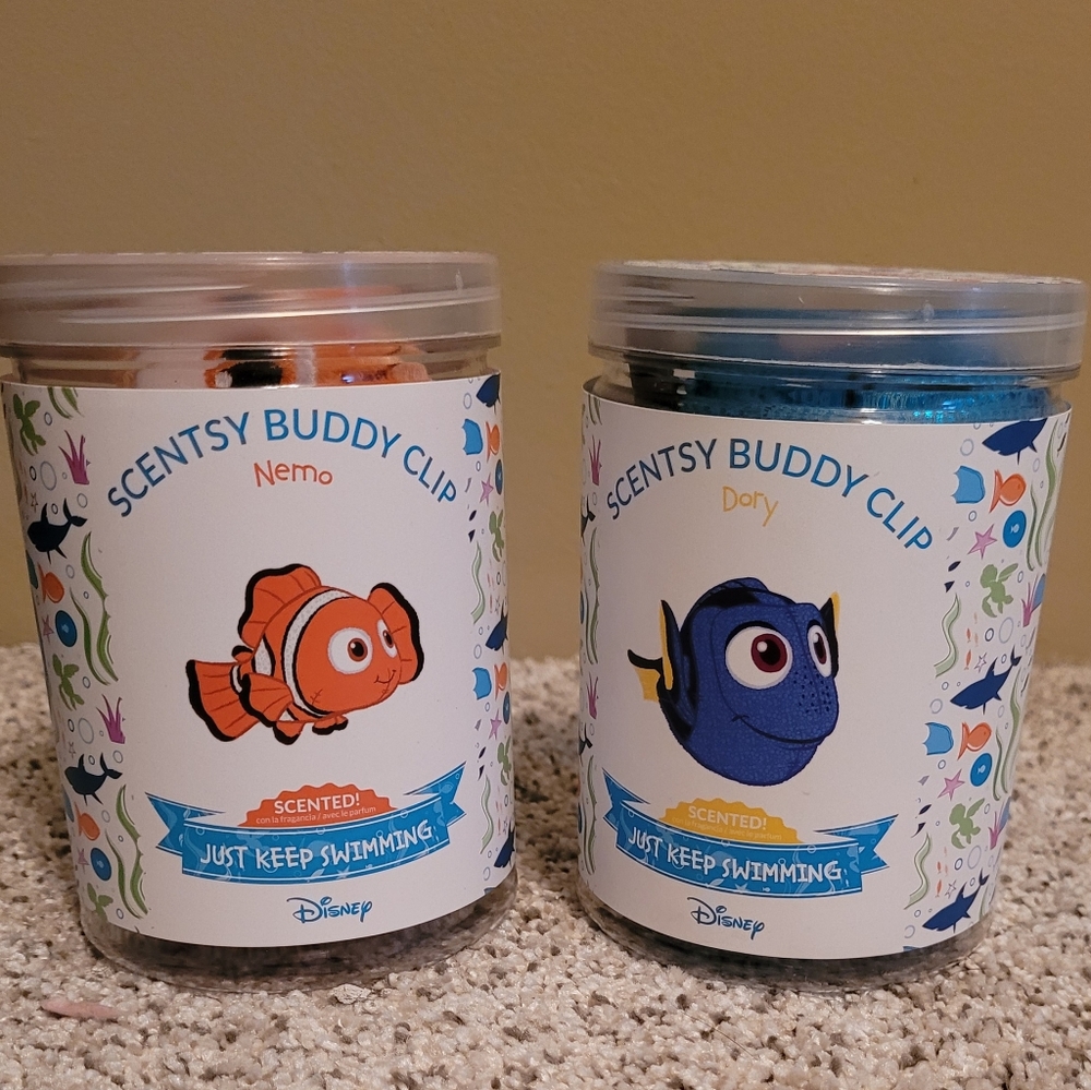 New Nemo and Dory scentsy buddy clips
